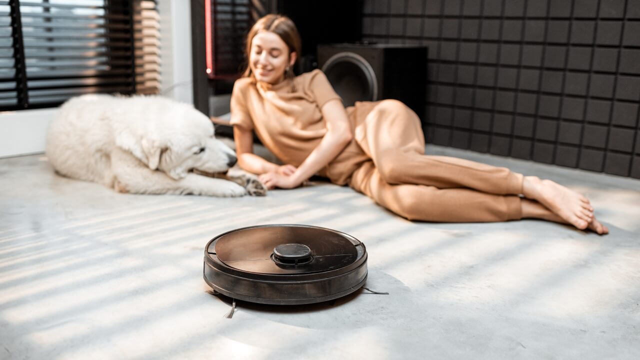 Saugroboter fuer Tierhaare