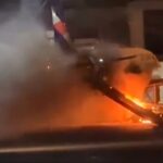 Flugzeug-Feuer-Brasilien