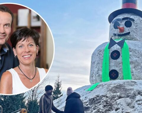 Harz-Schneemann-Rekord-Ehepaar