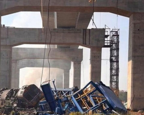 Thailand Kran Zugunglück