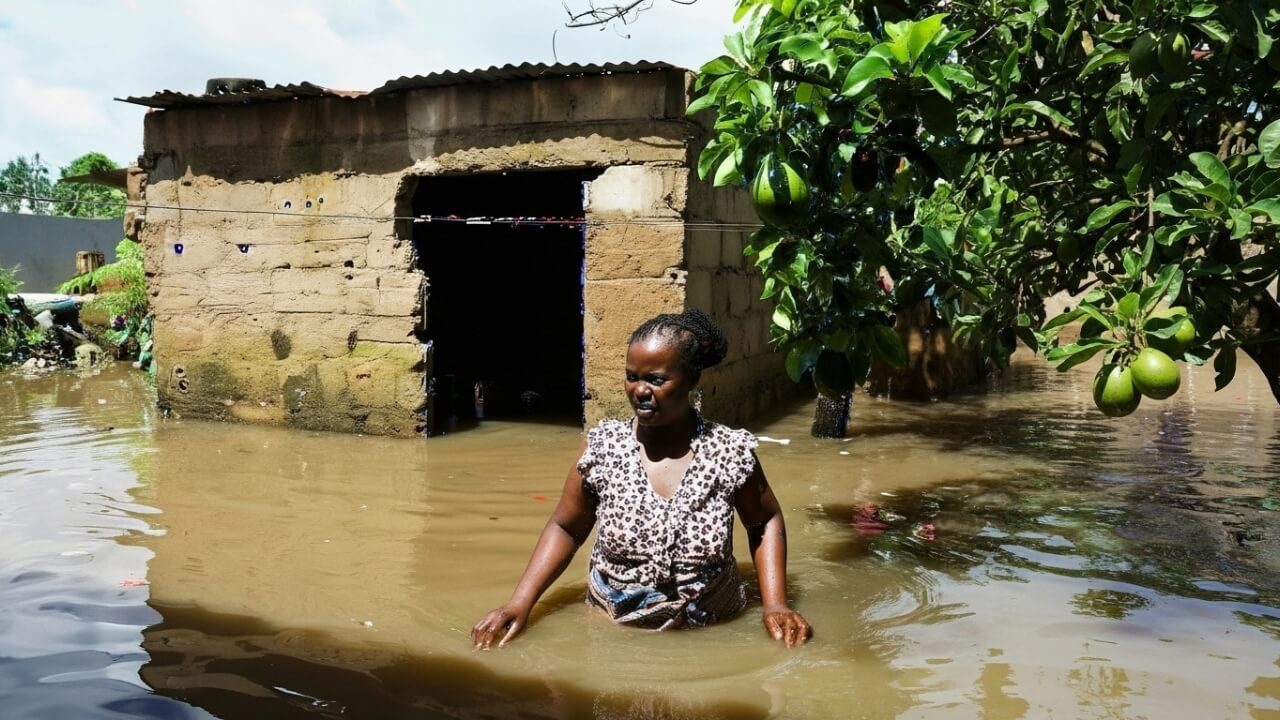 Afrika Überschwemmungen Tote Evakuierungen.