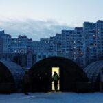 Kiew Reparaturteams Stromkrise