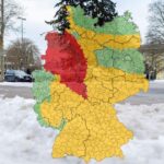 Schnee Glatteis Warnung Karte
