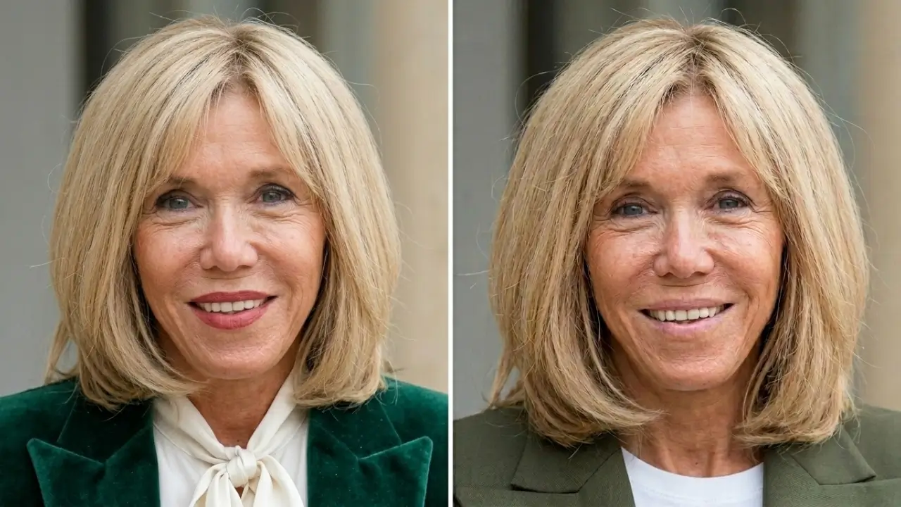 brigitte macron ungeschminkt stil
