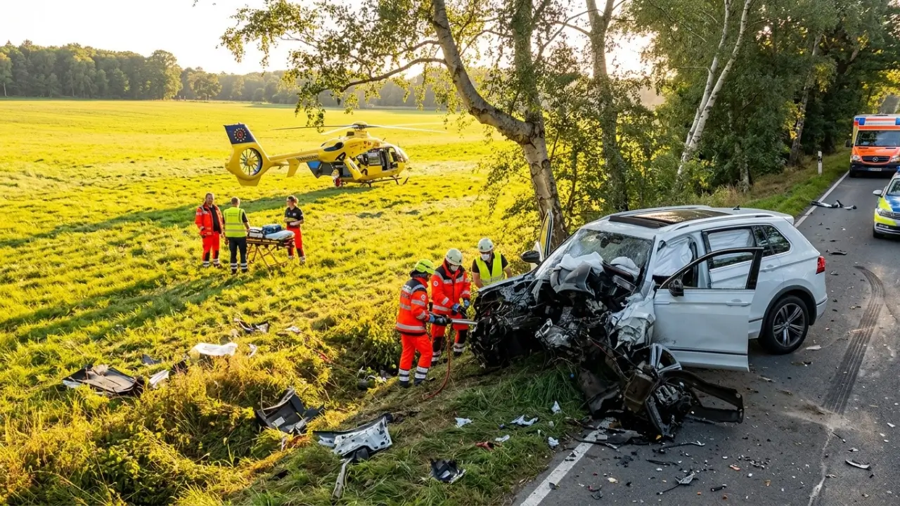 unfall-b213-fahrer-lebensgefaehrlich